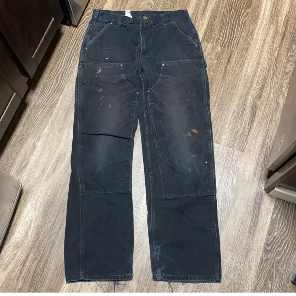 Carhartt Double Knee pants, BLACK 34x34